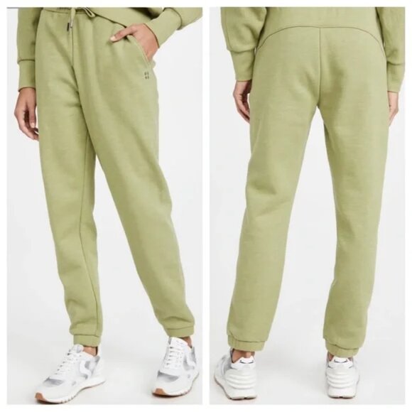 Sweaty Betty Essential Joggers Sweatpants Fern Green Large - Picture 1 of 8
